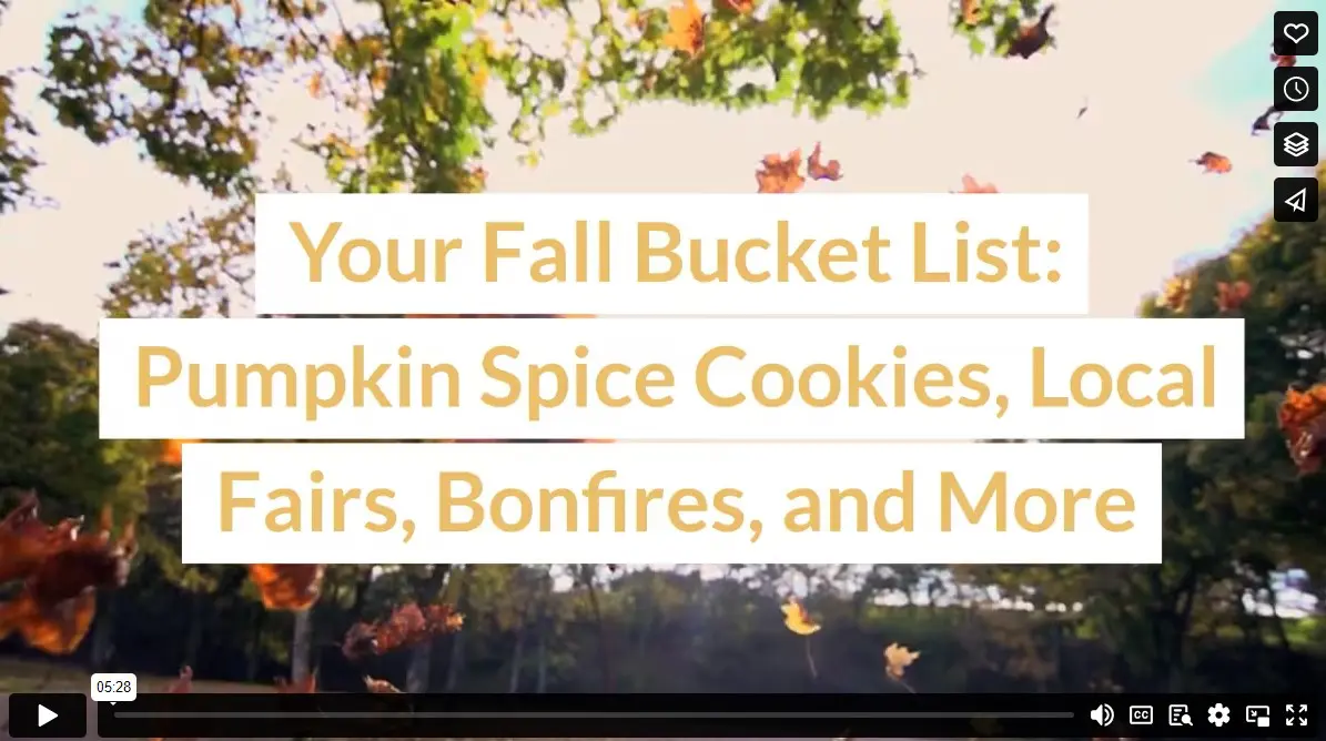 Your Fall Bucket List: Pumpkin Spice Cookies, Local Fairs, Bonfires, and More