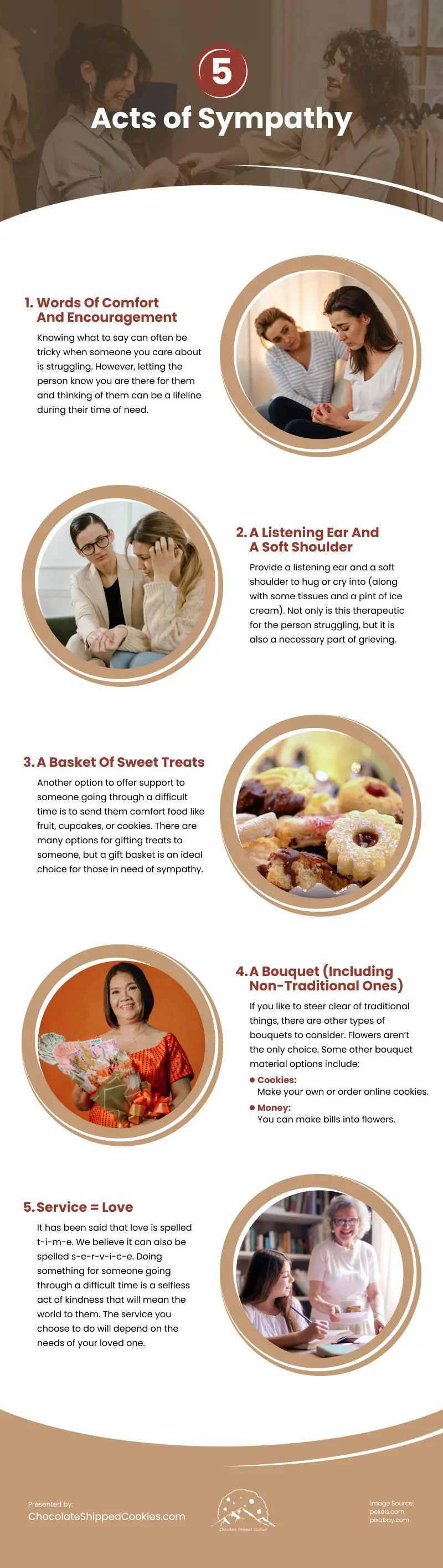 5 Acts of Sympathy Infographic
