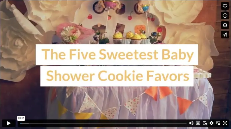 The Five Sweetest Baby Shower Cookie Favors