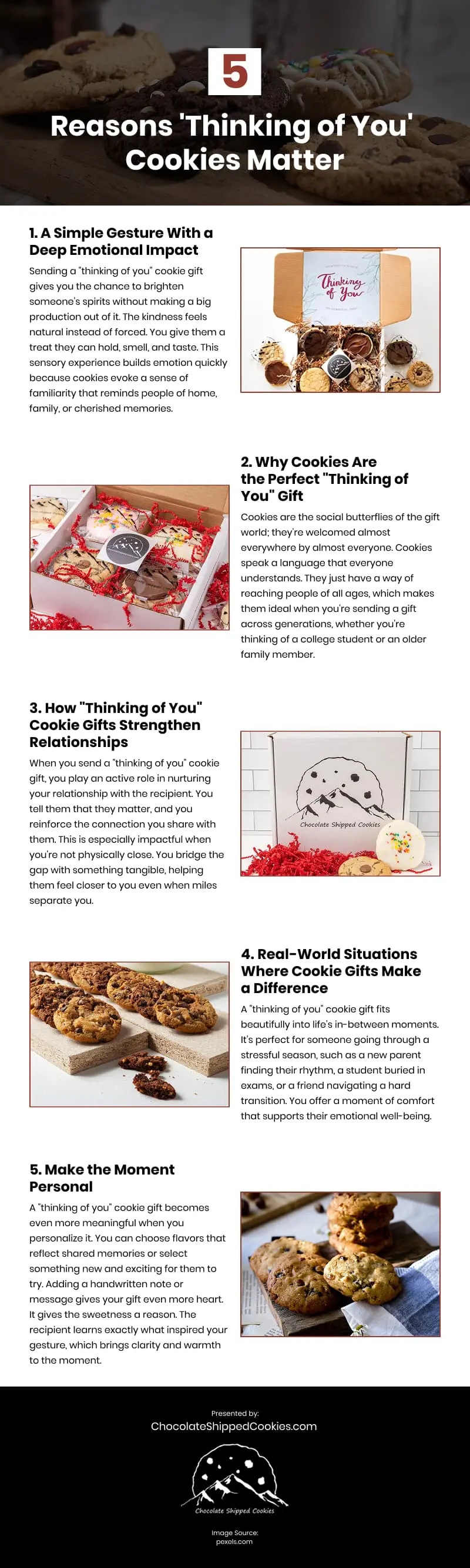 5 Reasons 'Thinking of You' Cookies Matter Infographic