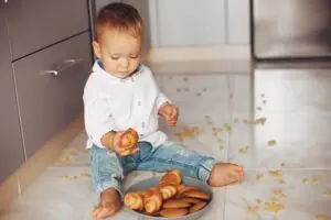 Baby Eat Cookies