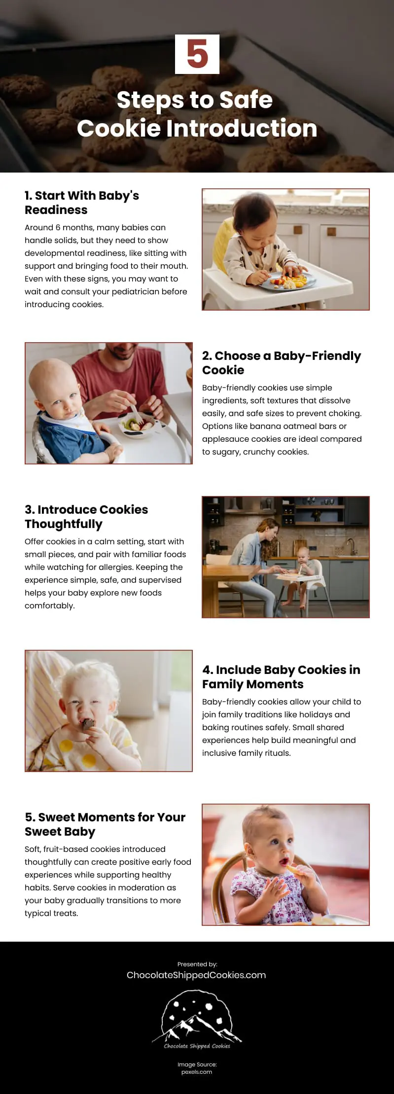 5 Steps to Safe Cookie Introduction Infographic