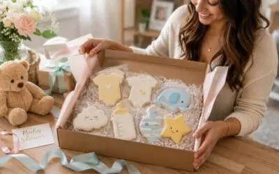 Show You Care When You Can’t Be There with Baby Shower Cookies