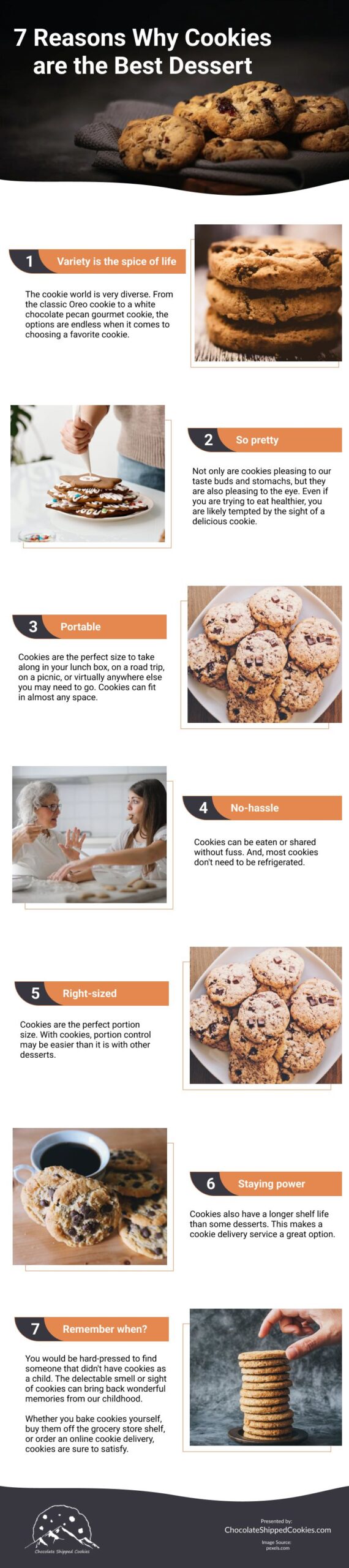 7 Reasons Why Cookies are the Best Dessert Infographic