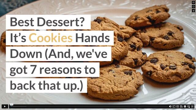 Best Dessert? It’s Cookies Hands Down