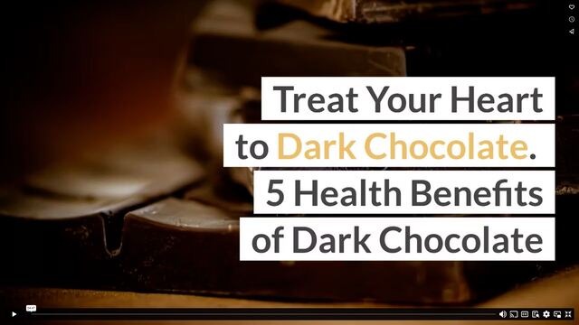 Treat Your Heart to Dark Chocolate