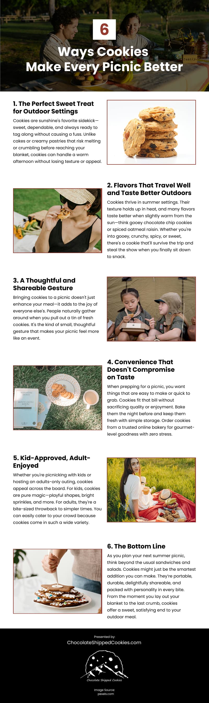 6 Ways Cookies Make Every Picnic Better Infographic